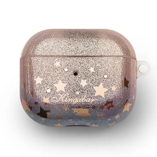 AirPods 3 Kingxbar Charm Pods tok Swarovski kristállyal narancssárga - 1