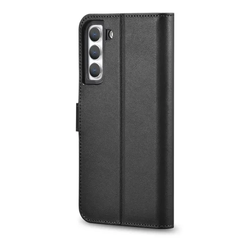 Samsung Galaxy S22+ Plus iCarer Haitang Leather Wallet Valódi Bőr Fliptok fekete - 12