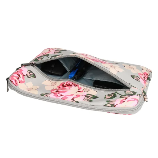 Wonder Sleeve laptop táska 13-14'' szürke rózsamintás - 4