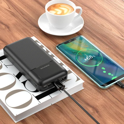 Borofone Cube BJ16A Powerbank 20000mAh 2xUSB fekete - 3