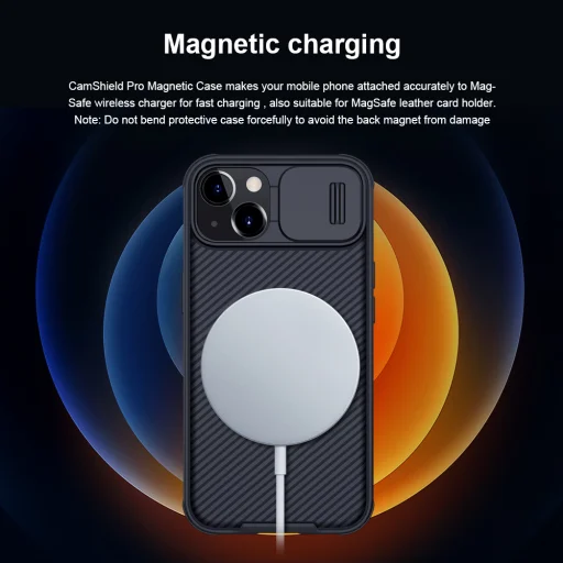 iPhone 13 Nillkin CamShield Pro Magnetic tok kék - 8