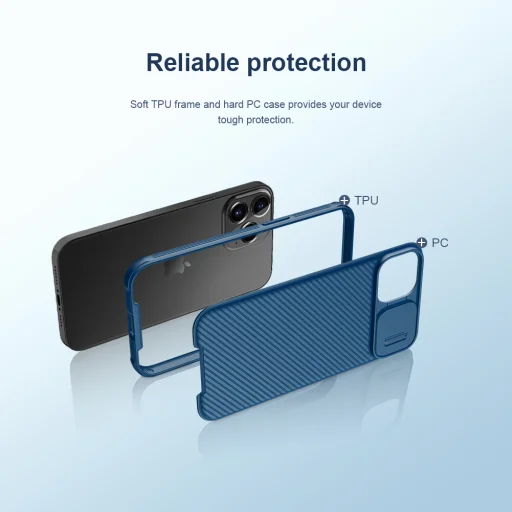 iPhone 13 Nillkin CamShield Pro Magnetic tok kék - 3
