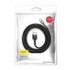 Baseus Cafule Nylon harisnyázott USB / micro USB kábel QC3.0 2.4A 1 m fekete-szürke thumbnail