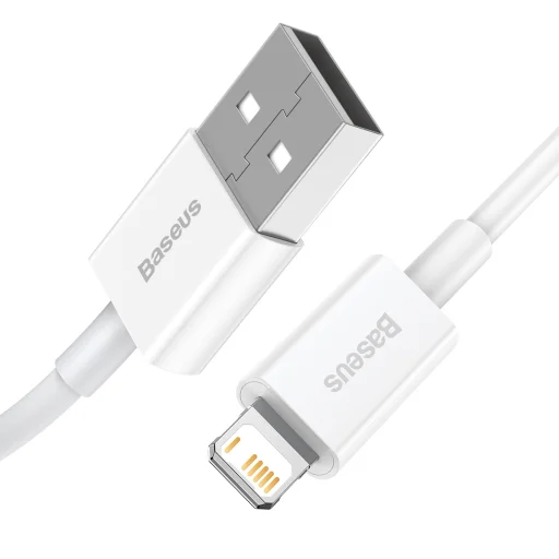 Baseus Superior USB - Lightning kábel 2.4A 0.25m fehér (CALYS-02) - 2