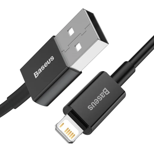 Baseus Superior USB - Lightning gyorstöltő adatkábel 2,4A 1 m fekete - 10