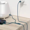 Baseus Superior USB - Lightning / micro USB / USB Type C kábel 3,5 A 1,5m kék - 6