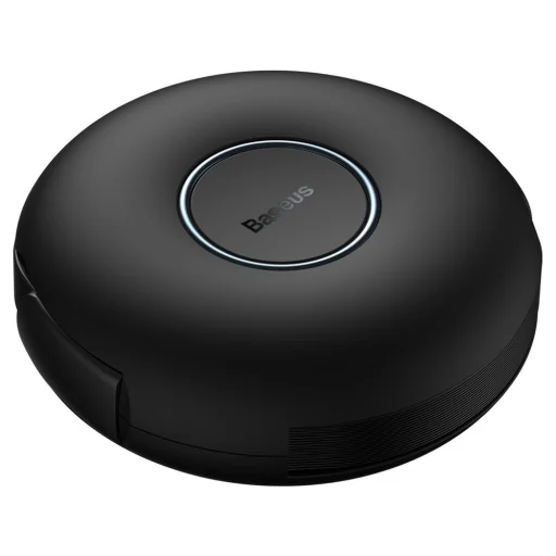 Baseus Zinc 3 az 1-ben mágneses visszahúzható kábel szett USB Type C - micro USB / USB Type C / Lightning 20W 1m fekete - 9