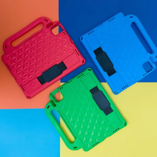 Samsung Galaxy Tab S6 Lite Diamond Armored Soft tok piros - 2