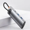 Baseus Metal Gleam 7 az 1-ben USB HUB Type C HDMI TF PD kártyaolvasó szürke thumbnail