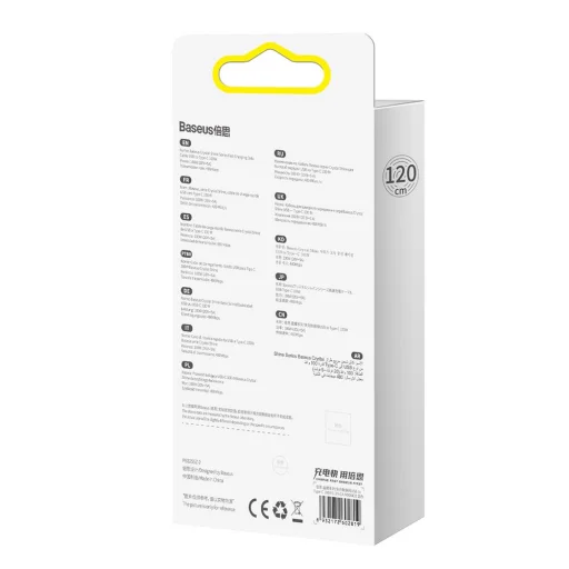 Baseus Crystal Shine gyors töltős adat kábel USB Type A - USB Type C 100W 1,2m kék - 5