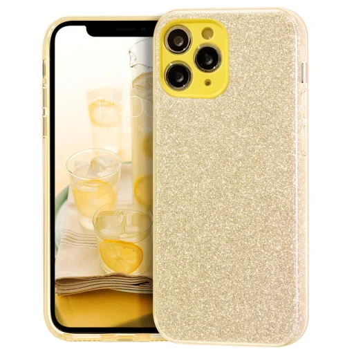 iPhone 13 Pro Glitter tok arany Alphajack - 1