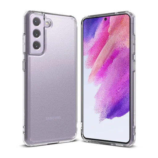 Samsung Galaxy S21 FE Ringke Fusion PC és TPU tok matt átlátszó - 1