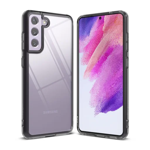 Samsung Galaxy S21 FE Ringke Fusion PC és TPU tok füstfekete - 1