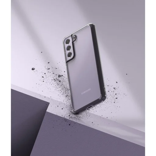 Samsung Galaxy S21 FE Ringke Fusion PC és TPU tok füstfekete - 2