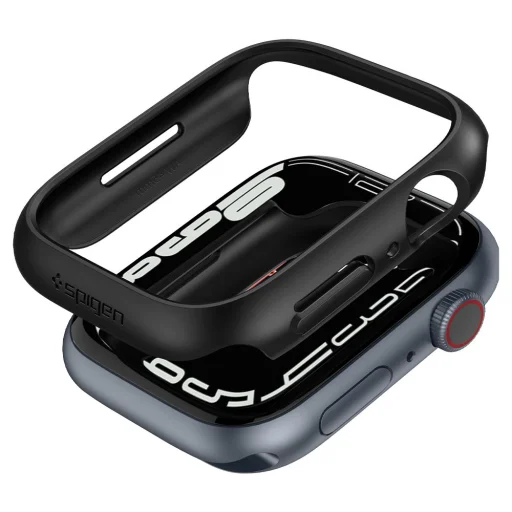 Apple Watch 7 (45mm) Spigen Thin Fit tok fekete (ACS04174) - 10