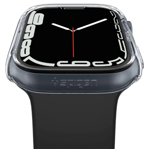 Apple Watch 7 (45mm) Spigen Thin Fit puzdro Crystal Clear (ACS04179) - 2