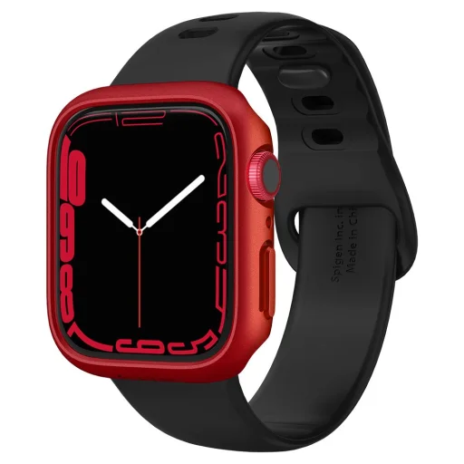 Apple Watch 7 (45mm) Spigen Thin Fit tok metál piros (ACS04177) - 1