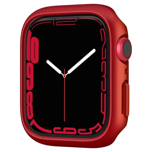 Apple Watch 7 (45mm) Spigen Thin Fit tok metál piros (ACS04177) - 10