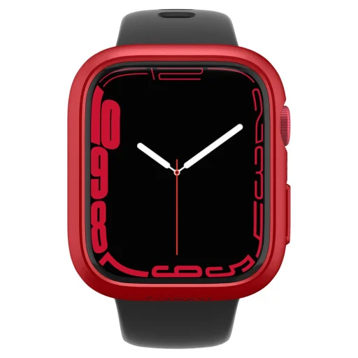 Apple Watch 7 (45mm) Spigen Thin Fit tok metál piros (ACS04177) - 2