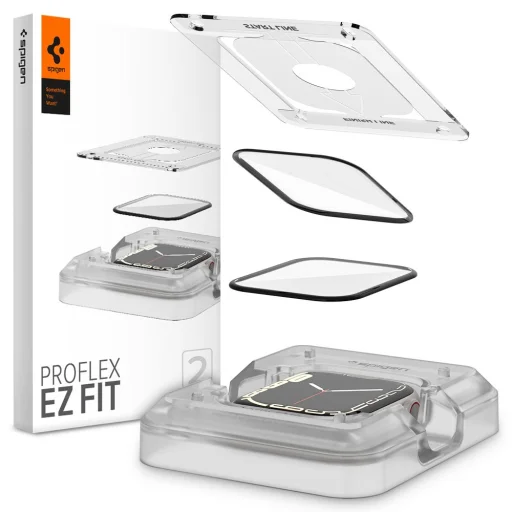 Apple Watch 7 (45 mm) Spigen Proflex EZ FIT 2x hibrid üvegfólia - 1