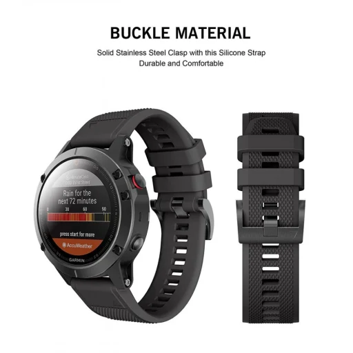 Garmin Fenix 3/5X/3HR/5X PLUS/6X/6X PRO/7X Tech-Protect Smooth óraszíj fekete - 7
