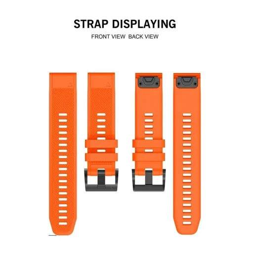 Garmin Fenix 5/6/6 PRO/7 Tech-Protect Smooth óraszíj narancssárga - 7