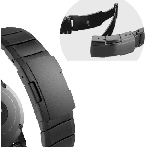 Garmin Fenix 3/5X/3HR/5X PLUS/6X/6X PRO/7X Tech-Protect Steel Band óraszíj fekete - 4