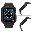 Apple Watch 8/7/6/5/4/3/2 / SE (41/40 / 38mm) Armored Óraszíj és Tok Fekete thumbnail