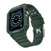 Apple Watch 8/7/6/5/4/3/2 / SE (41/40 / 38mm) Armored Óraszíj és Tok Zöld thumbnail