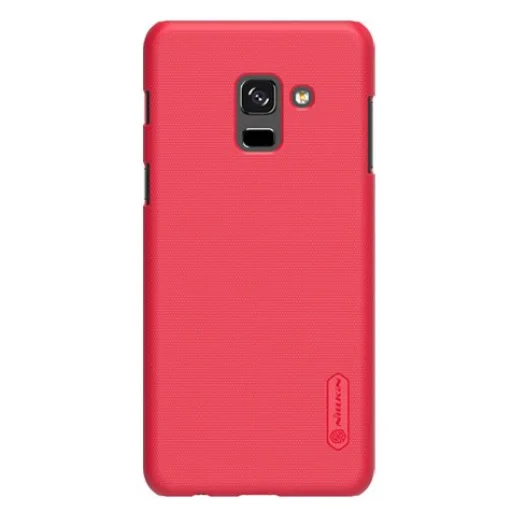 Nillkin Super Frosted Shield tok kijelző védővel Samsung A8 2018 piros - 1