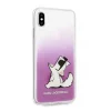 Karl Lagerfeld Choupette mintás tok iPhone X/XS áttetsző/pink thumbnail