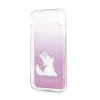 Karl Lagerfeld Choupette mintás tok iPhone X/XS áttetsző/pink thumbnail