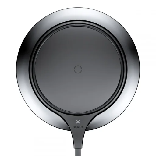 Baseus Metal Vezeték nélküli Qi gyorstöltő fekete színben - 1