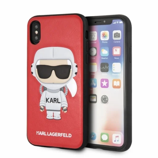 Karl Lagerfeld Space Cosmonaut iPhone X/Xs szilikon tok piros - 1