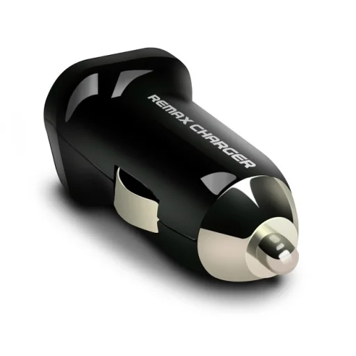 Remax szivargyújtós autós töltő fekete, USB, 12V, szivargyújtó univerzális autós töltő - 3
