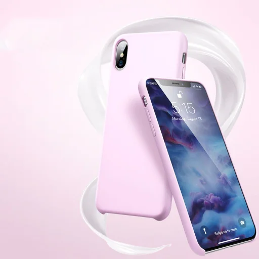 ESR Yippee iPhone X/Xs tok pink színben - 2