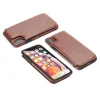 Forcell kártyatartós tok iPhone XS barna színben thumbnail