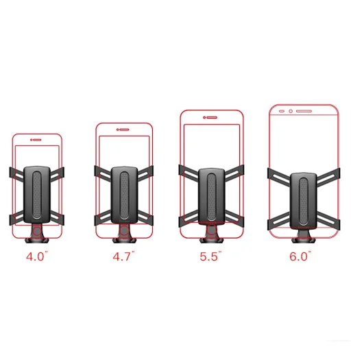 Baseus Spiderman Gravity autós telefontartó fekete színben - 6