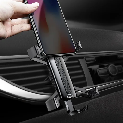 Baseus Spiderman Gravity autós telefontartó fekete színben - 13