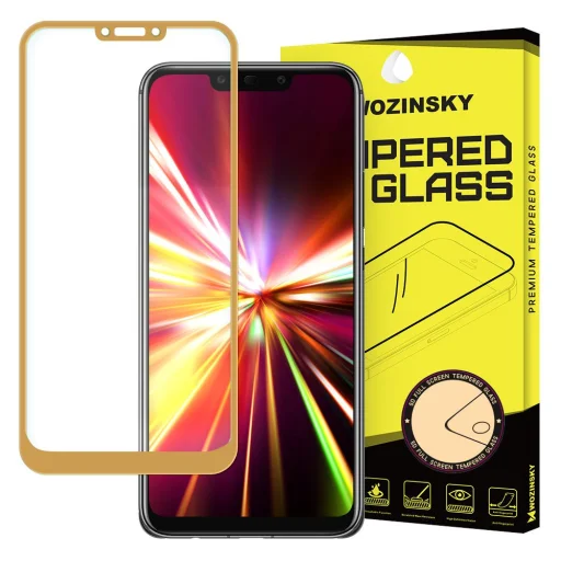 WOZINSKY üvegfólia Mate 20 Lite arany színű kerettel - 1
