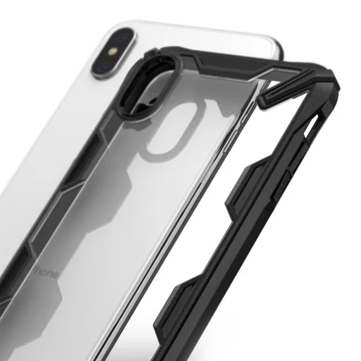 iPhone XS MAX Ringke Fusion PC tok TPU kerettel tok fekete - 3