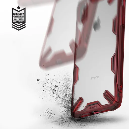 iPhone XS MAX Ringke Fusion PC tok TPU kerettel tok fekete - 4