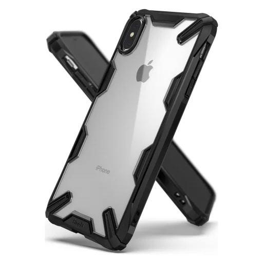 iPhone XS MAX Ringke Fusion PC tok TPU kerettel tok fekete - 1
