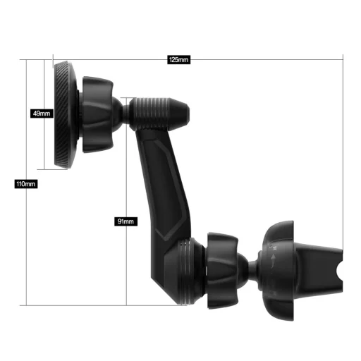 Ringke univerzális mágneses autós telefontartó fekte színben - 4