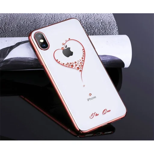 Kingxbar Wish tok Swarovski kristály díszítéssel iPhone XS/X piros színben - 2
