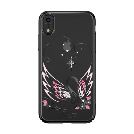 iPhone XS MAX Kingxbar Swan tok Swarovski kristály díszítéssel fekete színben - 1