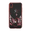 Kingxbar Swan tok Swarovski kristály díszítéssel iPhone XR piros színben thumbnail