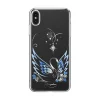 iPhone XS MAX Kingxbar Swan tok Swarovski kristály díszítéssel ezüst színben - 1