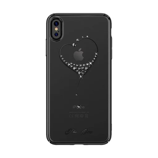 iPhone XS Max Kingxbar Wish tok Swarovski kristály díszítéssel fekete színben - 1