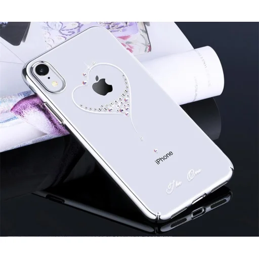 Kingxbar Wish tok Swarovski kristály díszítéssel iPhone XS MAX piros színben - 2